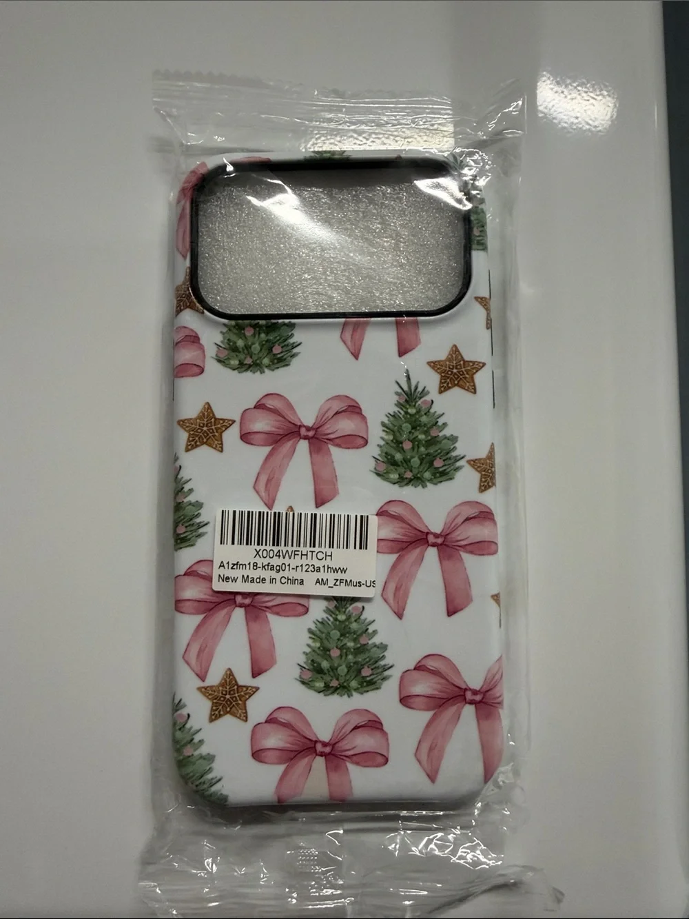 Generic Christmas Bow & Tree Phone Case - Pink Bows